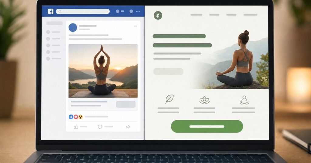 Facebook hirdetés és landing oldal kampány