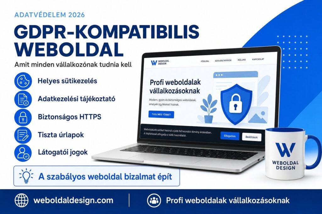 GDPR-kompatibilis weboldal 2026 — amit tudnod kell