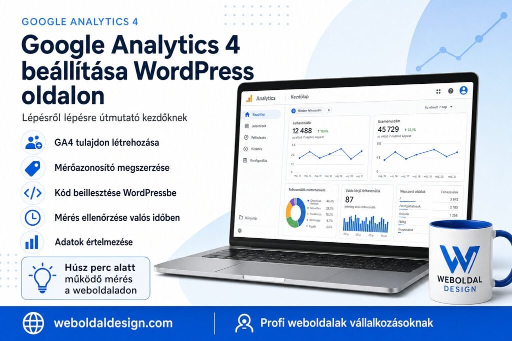 Google Analytics 4 beállítása WordPress oldalon — lépésről lépésre