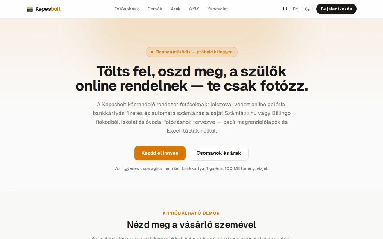 Egyedi webshop készítés: a Képesbolt képrendelő rendszer fotósoknak